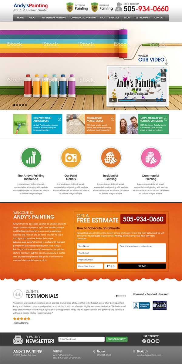 Web Design by RupalTechno for Maverick Web Video | Design #5455792