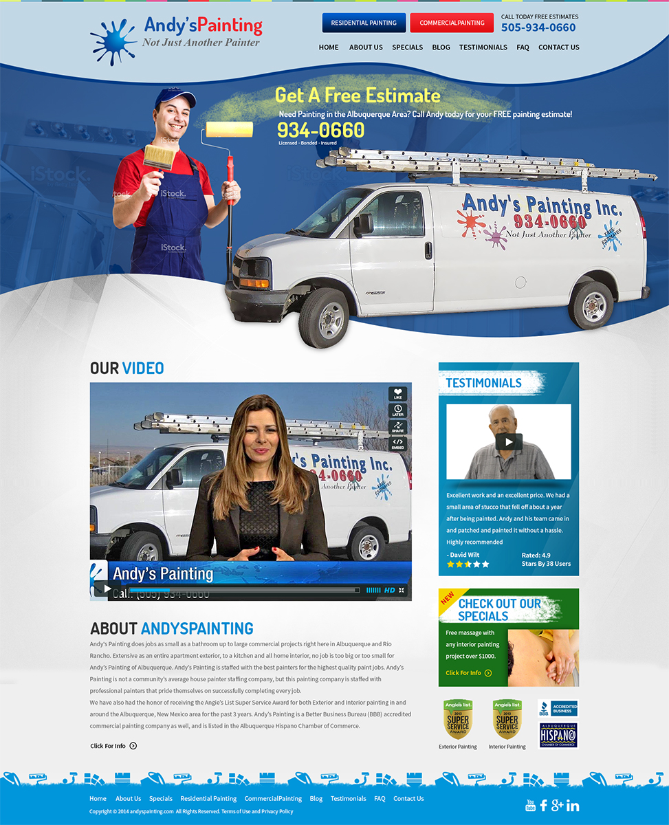 Web Design by Mayank Patel for Maverick Web Video | Design #5456358