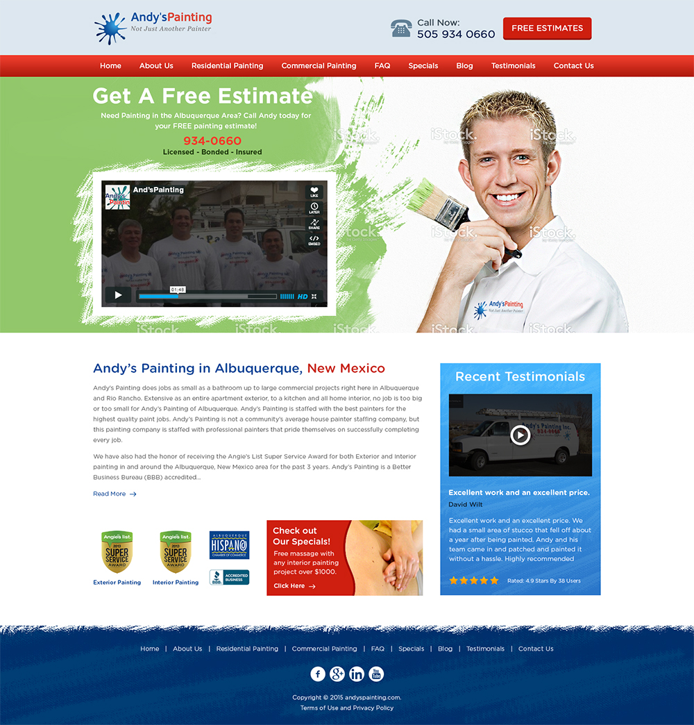 Web Design by Mayank Patel for Maverick Web Video | Design #5456847