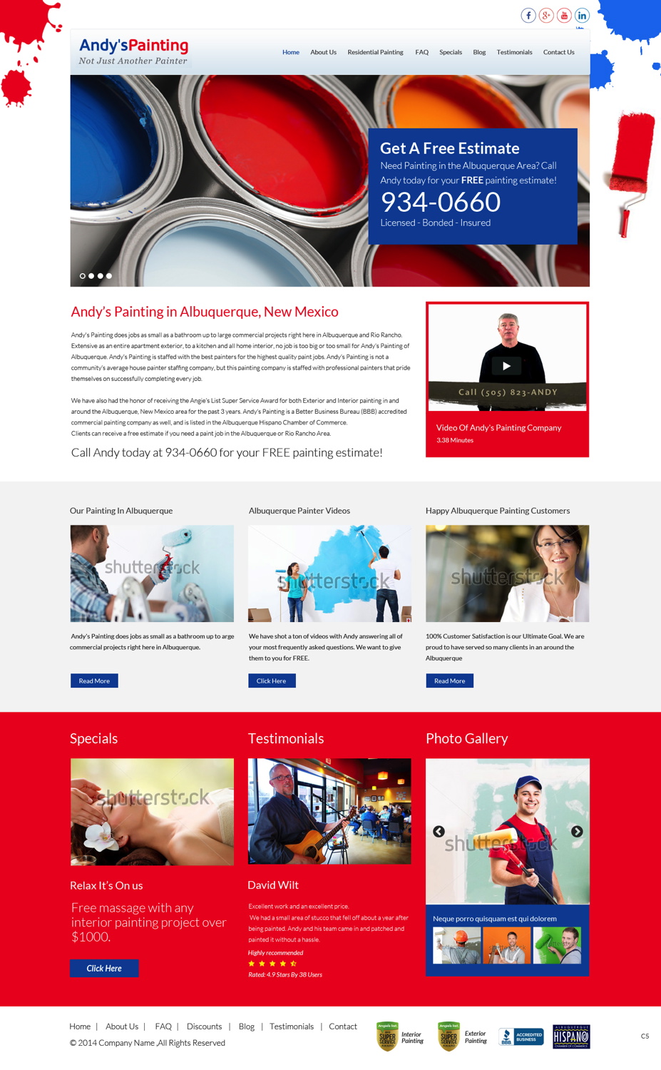 Web Design by pb for Maverick Web Video | Design #5434223