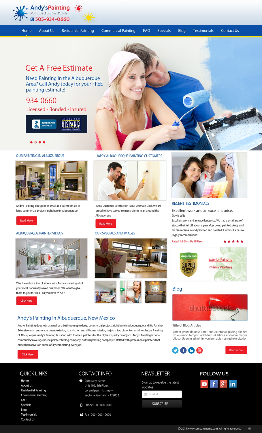 Web Design by pb for Maverick Web Video | Design #5434233