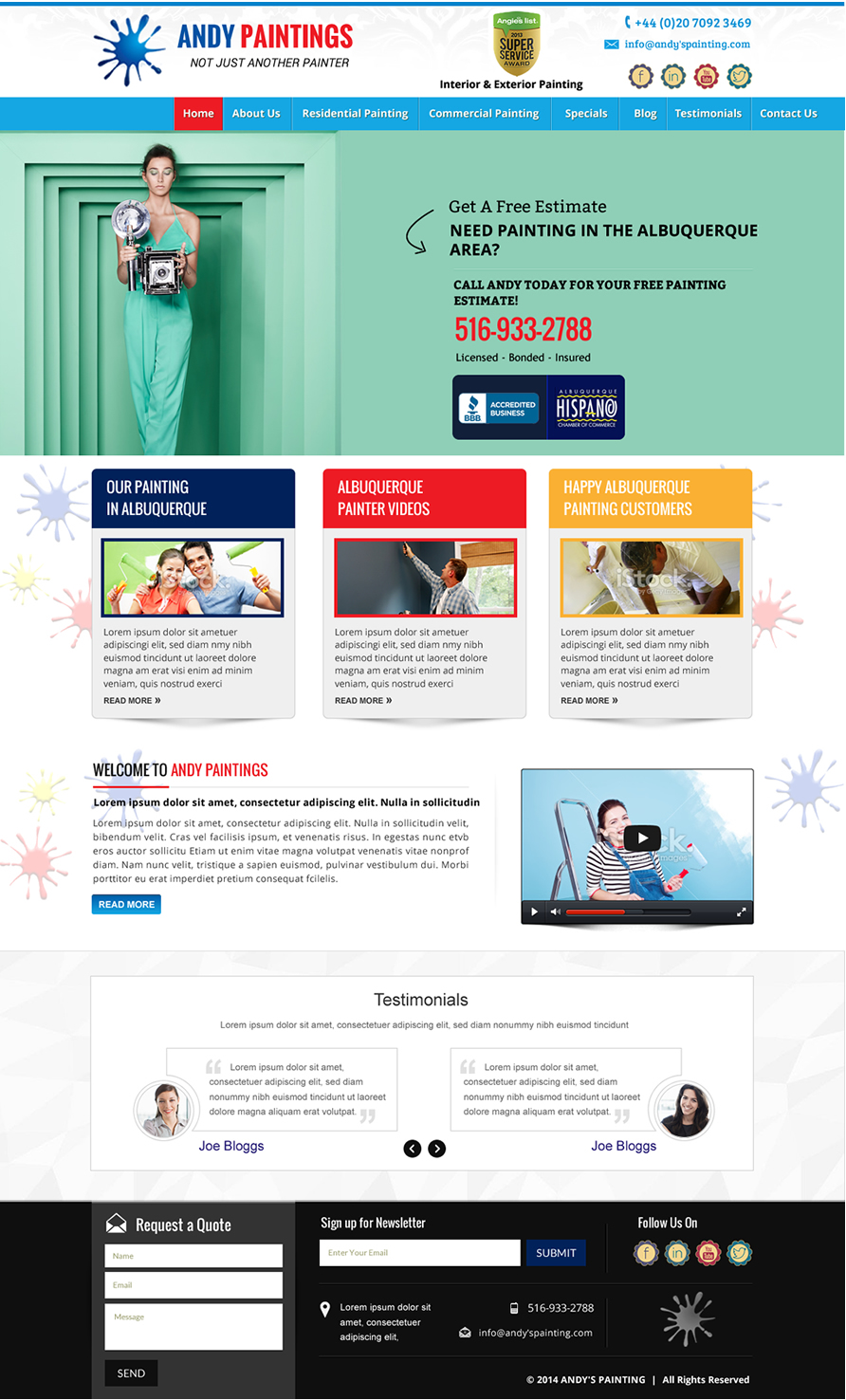 Web Design by newlogic for Maverick Web Video | Design #5437787