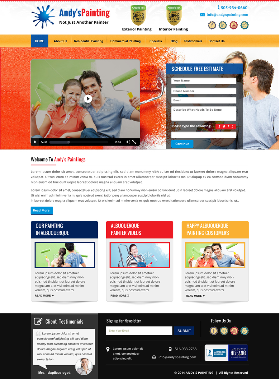 Web Design by newlogic for Maverick Web Video | Design #5467007