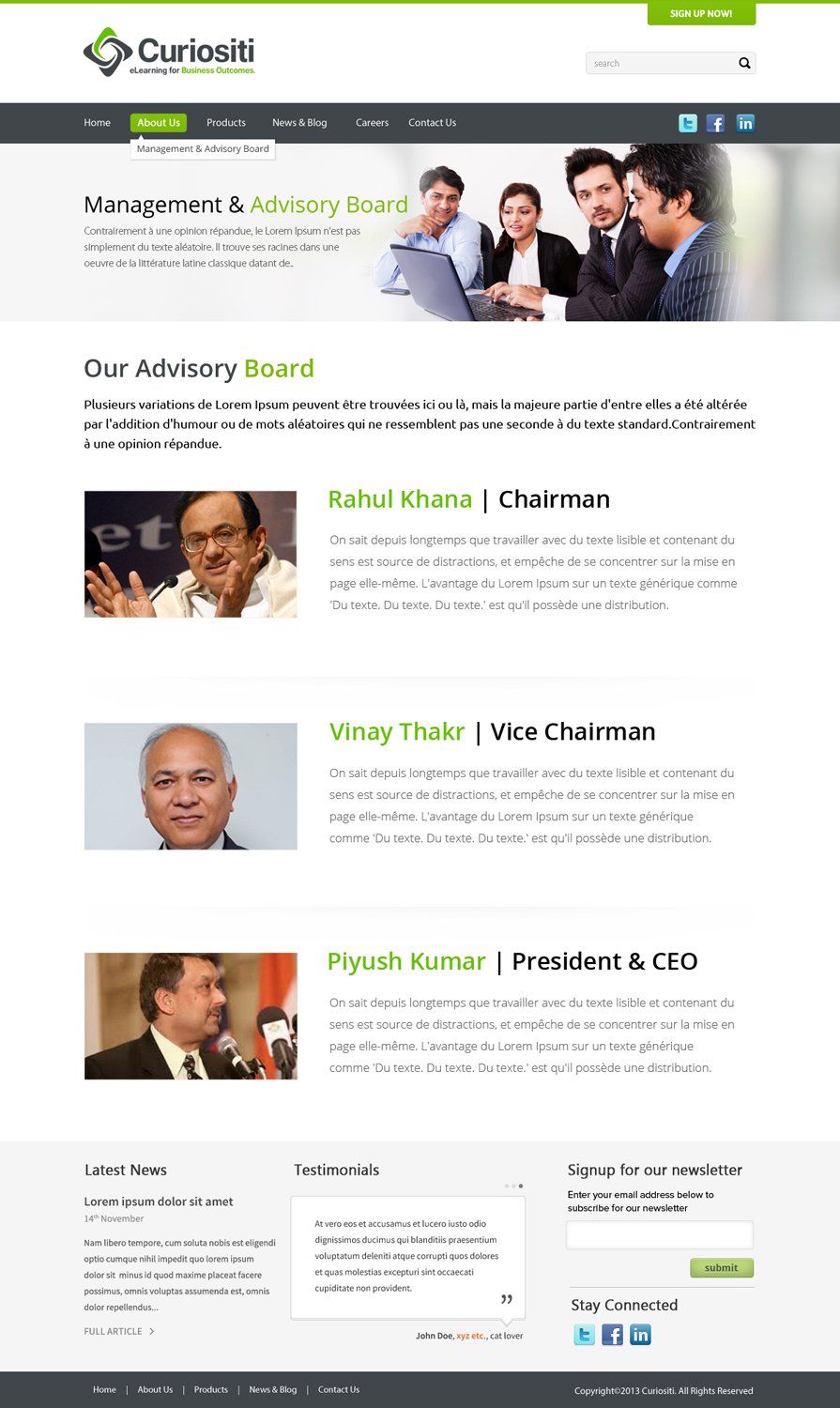 Web Design par OM pour ce projet | Design #1540202