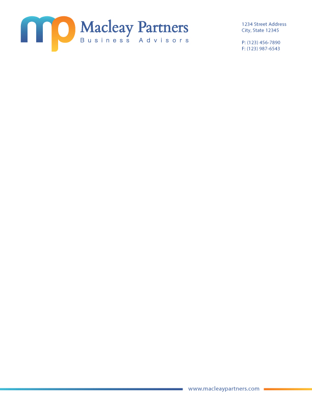 Stationery Design by jrdesign for Macleay Partners | Design #1532590