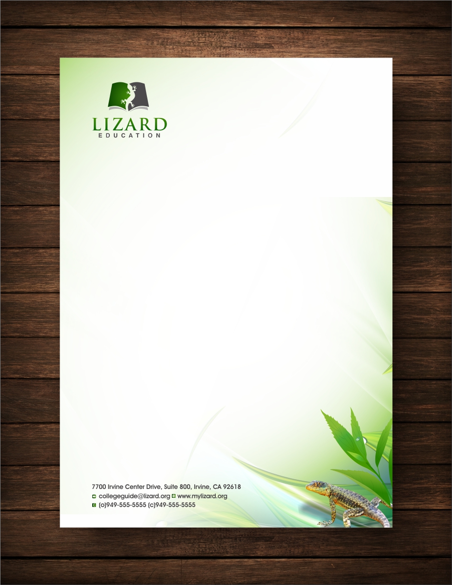 Stationery Design by cb1318 for Lizard Education | Design #5442372