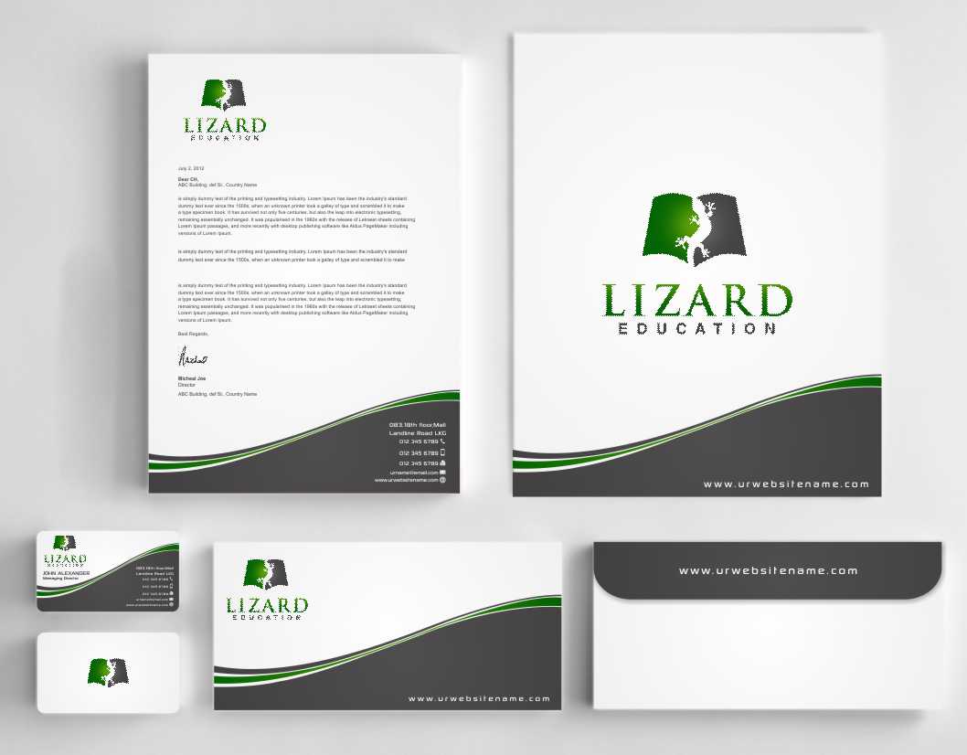Stationery Design by szabist for Lizard Education | Design #5455330