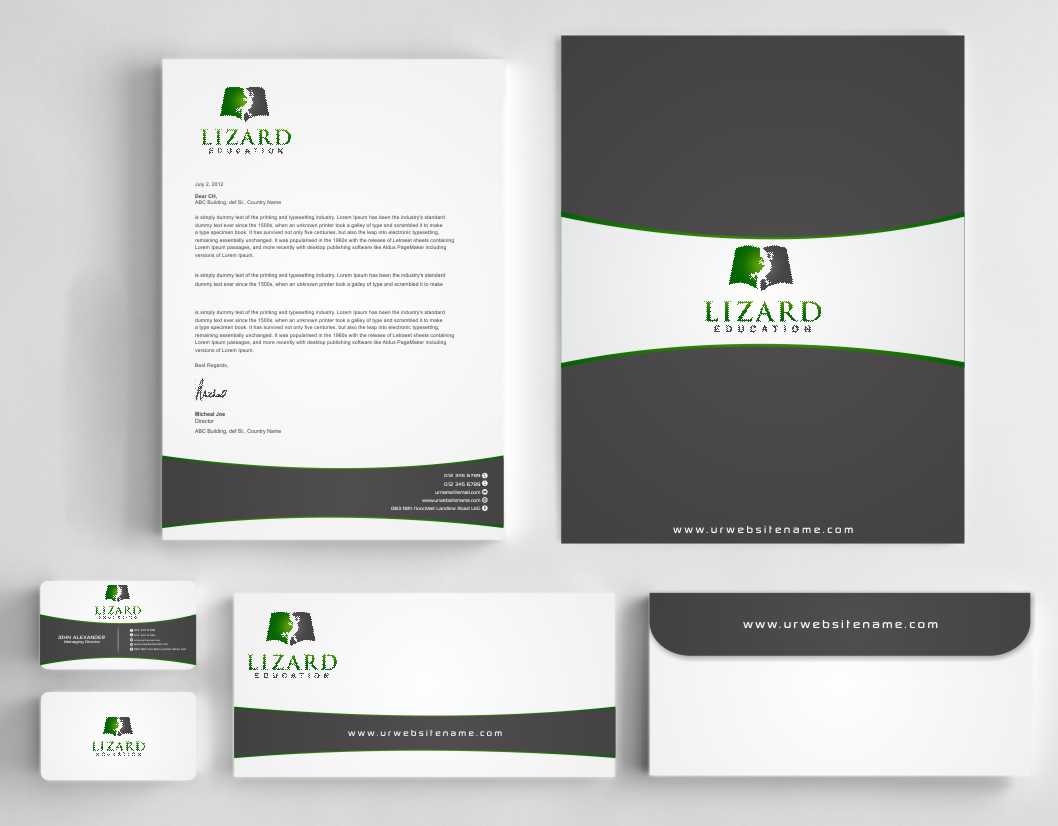 Stationery Design by szabist for Lizard Education | Design #5455334