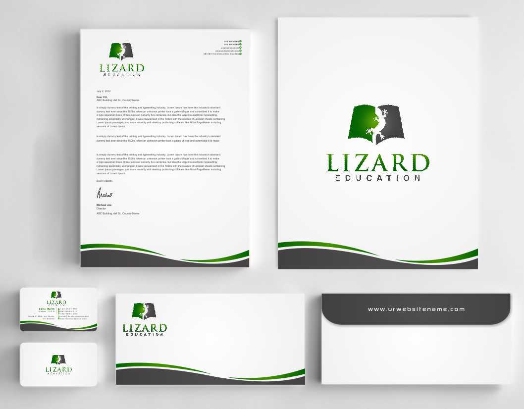 Stationery Design by szabist for Lizard Education | Design #5455336