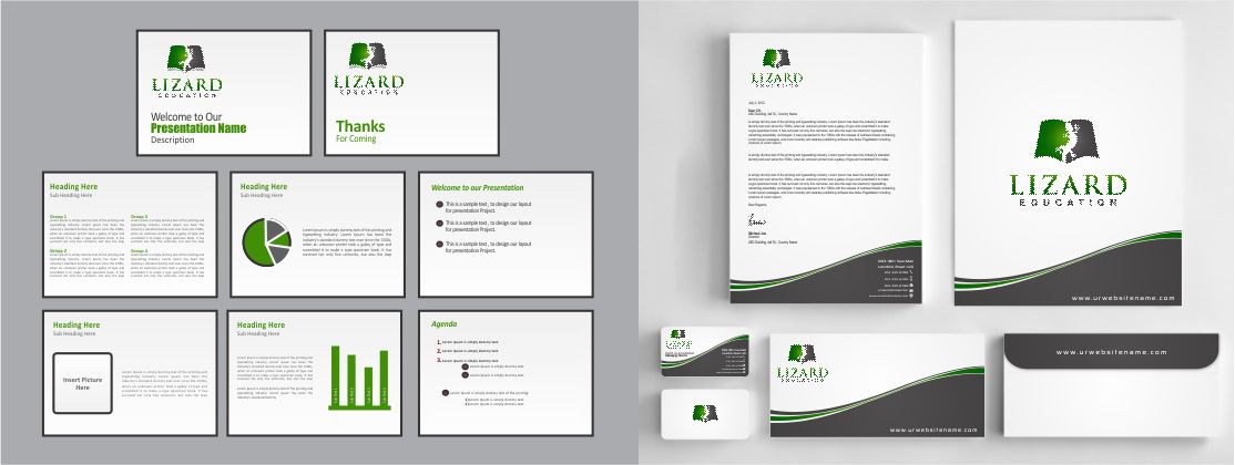 Stationery Design by szabist for Lizard Education | Design #5523791