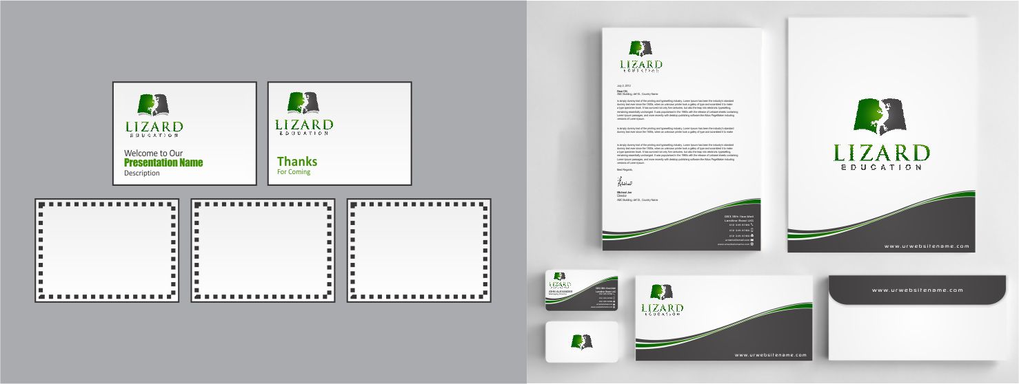 Stationery Design by szabist for Lizard Education | Design #5531833