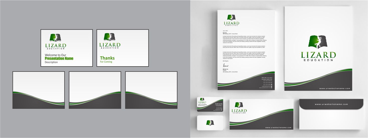 Stationery Design by szabist for Lizard Education | Design #5564854