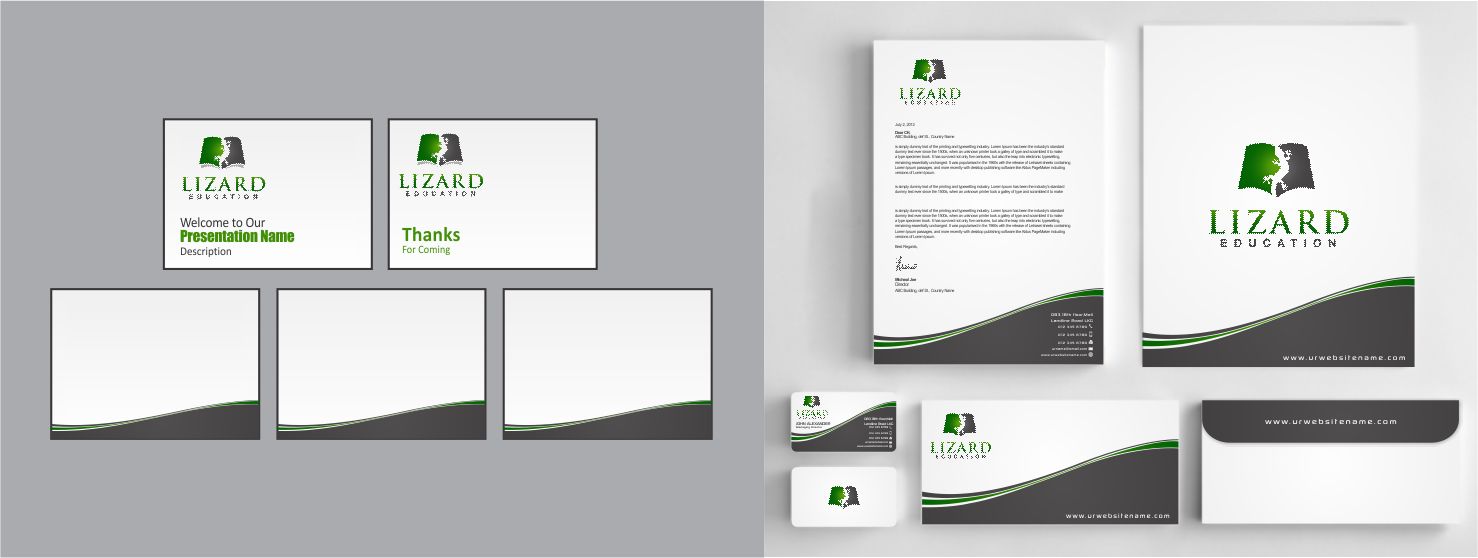 Stationery Design by szabist for Lizard Education | Design #5580139