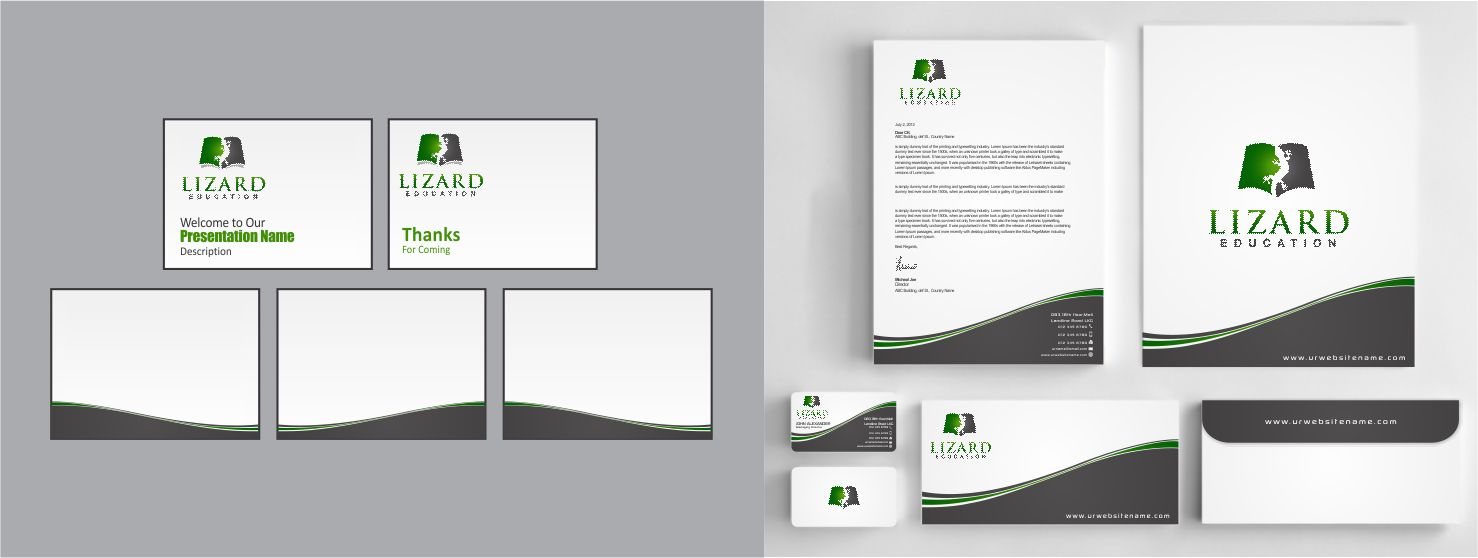 Stationery Design by szabist for Lizard Education | Design #5580140