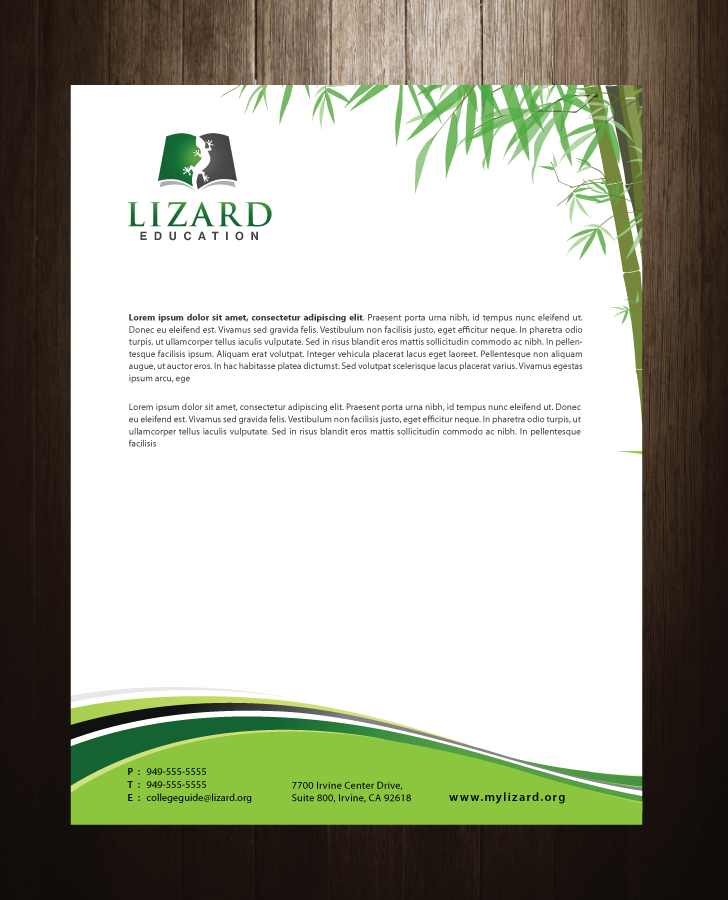 Stationery Design by meet007 for Lizard Education | Design #5363229