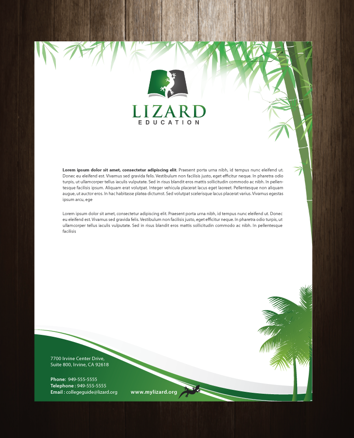 Stationery Design by meet007 for Lizard Education | Design #5367233