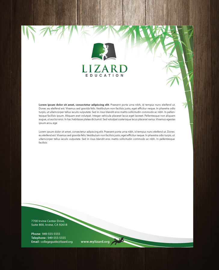 Stationery Design by meet007 for Lizard Education | Design #5367248