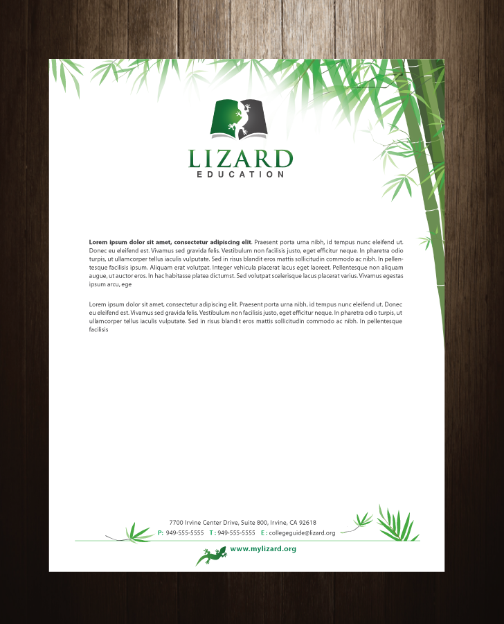 Stationery Design by meet007 for Lizard Education | Design #5367351