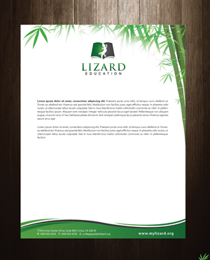 Stationery Design by meet007 for Lizard Education | Design: #5492792