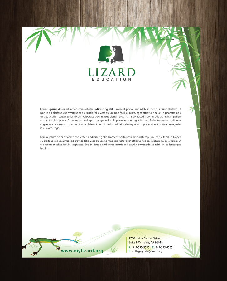 Stationery Design by meet007 for Lizard Education | Design #5493180