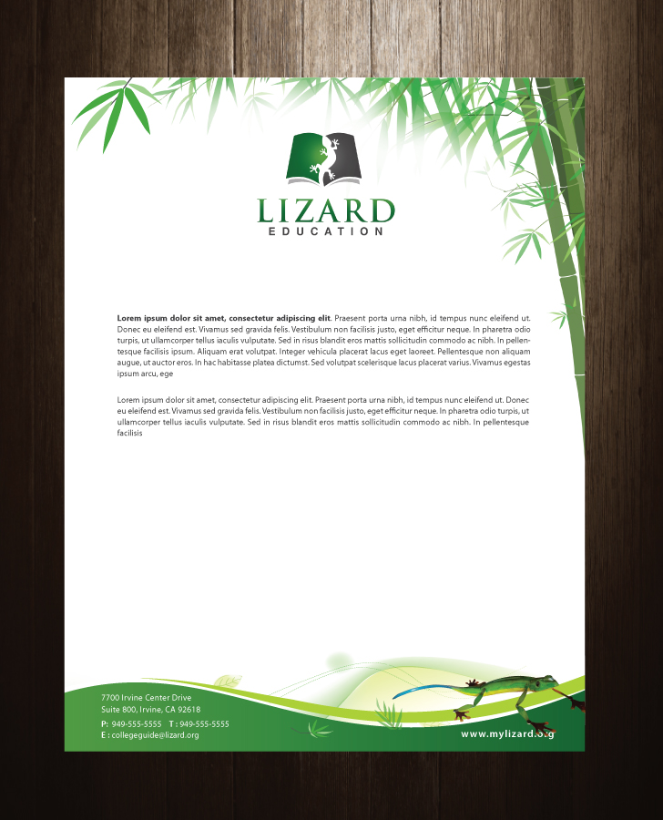 Stationery Design by meet007 for Lizard Education | Design #5493216