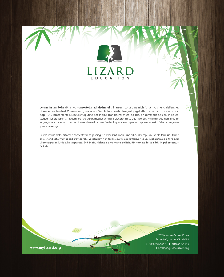 Stationery Design by meet007 for Lizard Education | Design #5493226