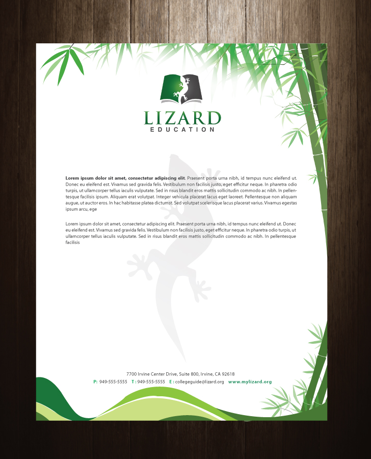 Stationery Design by meet007 for Lizard Education | Design #5498999