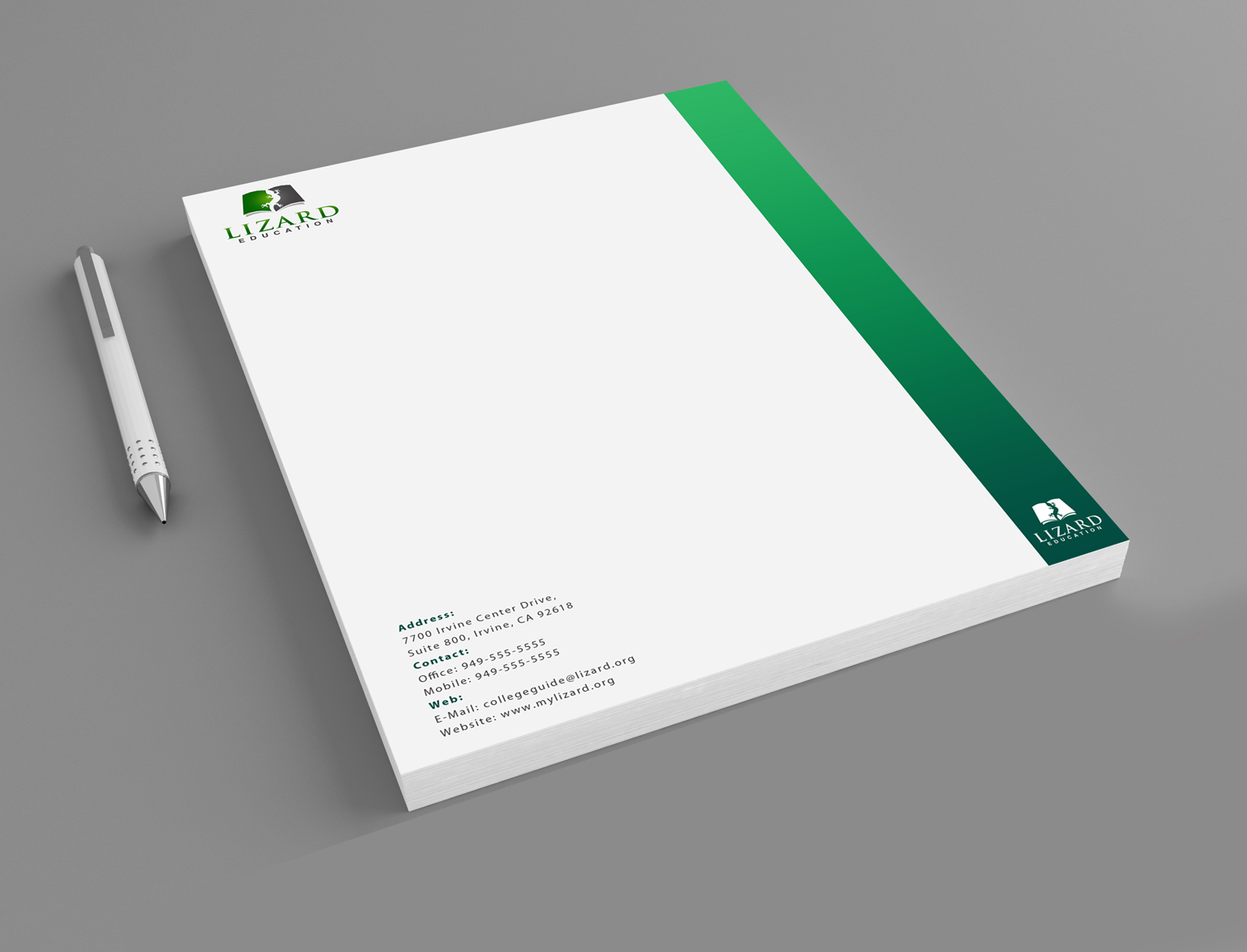 Diseño de Papelería por MohamedZa para Lizard Education | Diseño #5366006