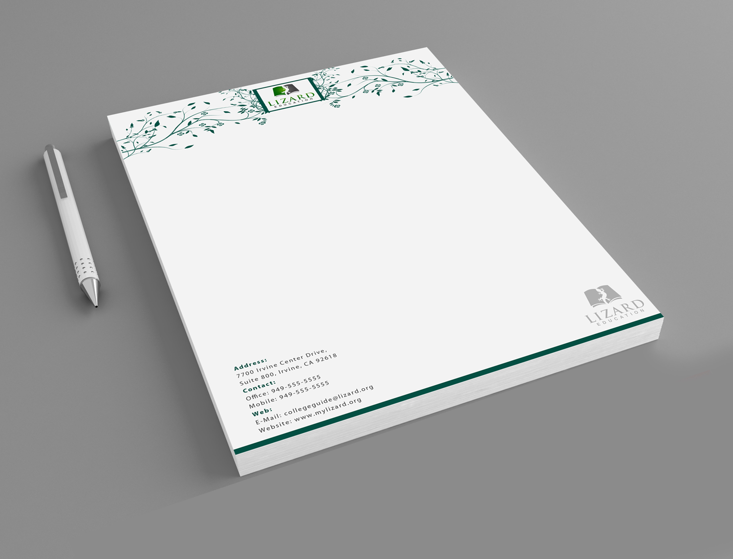 Diseño de Papelería por MohamedZa para Lizard Education | Diseño #5366014