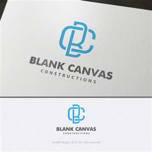 Logo Design by madeli for Blank Canvas Constructions Ltd | Design: #5352493