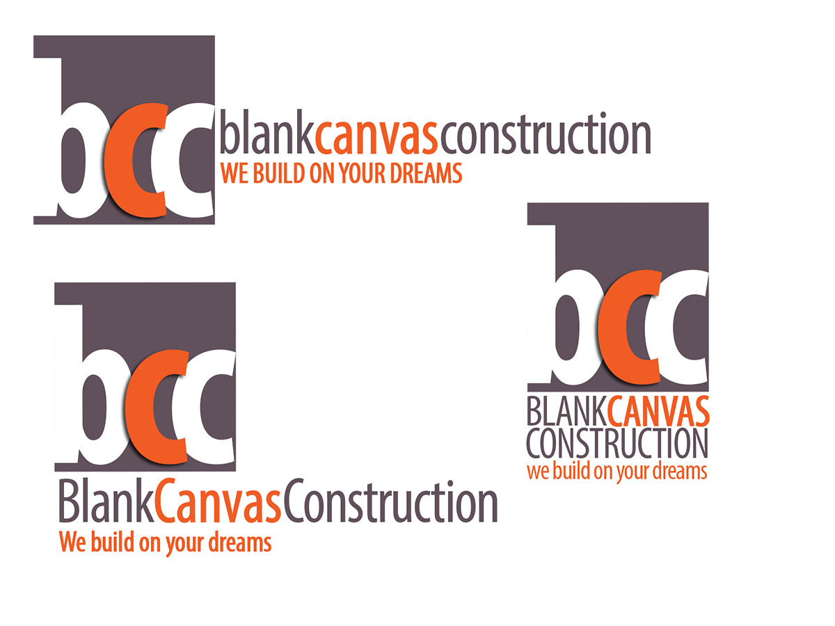 Logo Design by OOMPHDESIGN for Blank Canvas Constructions Ltd | Design #5363712
