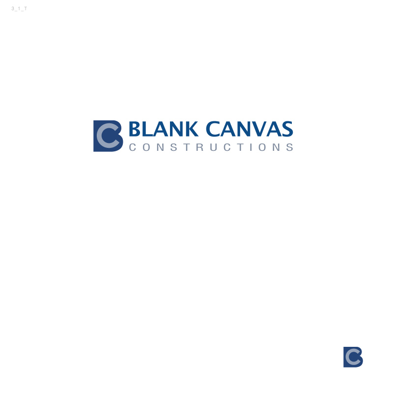 Logo Design by instudio for Blank Canvas Constructions Ltd | Design #5427760