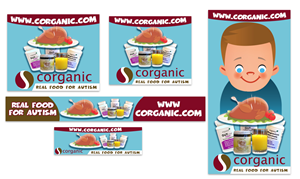 Diseño De Banner Publicitario por UrbainFX para Organic 3, Inc. | Diseño: #5358700