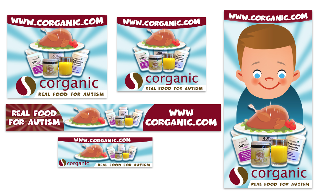 Banner Ad Design by UrbainFX for Organic 3, Inc. | Design #5358947