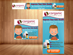 Diseño De Banner Publicitario por nguruzzdng para Organic 3, Inc. | Diseño: #5354946