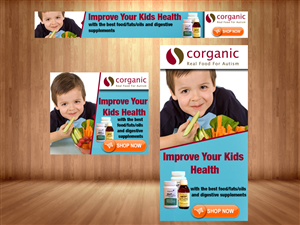 Diseño De Banner Publicitario por nguruzzdng para Organic 3, Inc. | Diseño #5358527