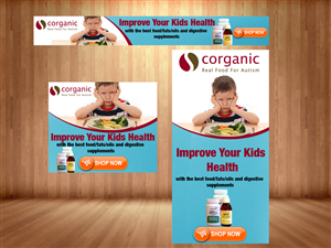 Diseño De Banner Publicitario por nguruzzdng para Organic 3, Inc. | Diseño: #5359653