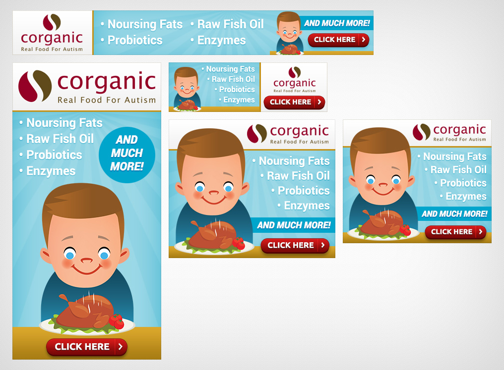 Banner Ad Design by Levardos for Organic 3, Inc. | Design #5378878