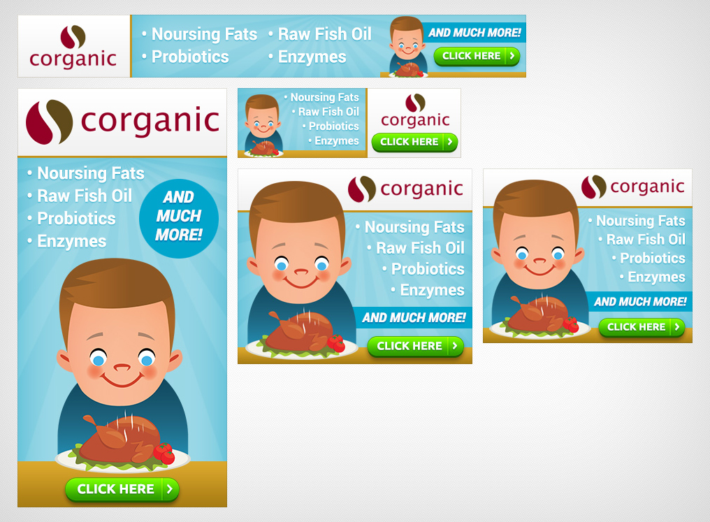 Banner Ad Design by Levardos for Organic 3, Inc. | Design #5378887