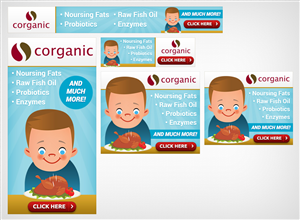 Diseño De Banner Publicitario por Levardos para Organic 3, Inc. | Diseño: #5378892
