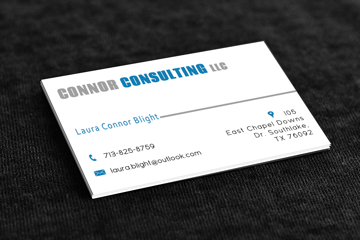 Business Card Design by Stream Graphics for Connor Consulting, LLC | Design #5383425