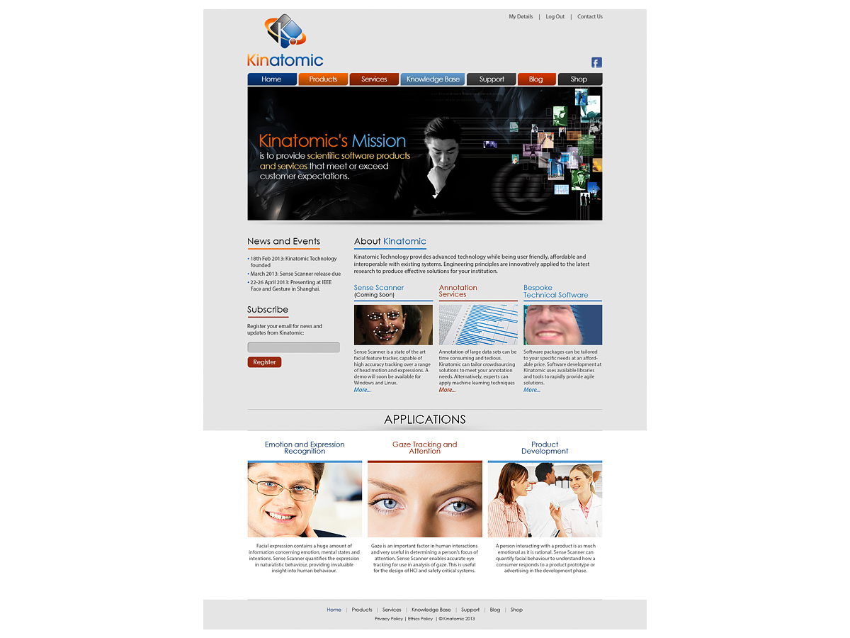 Web Design by Latest Design Ideas for Kinatomic Technology | Design #1498069