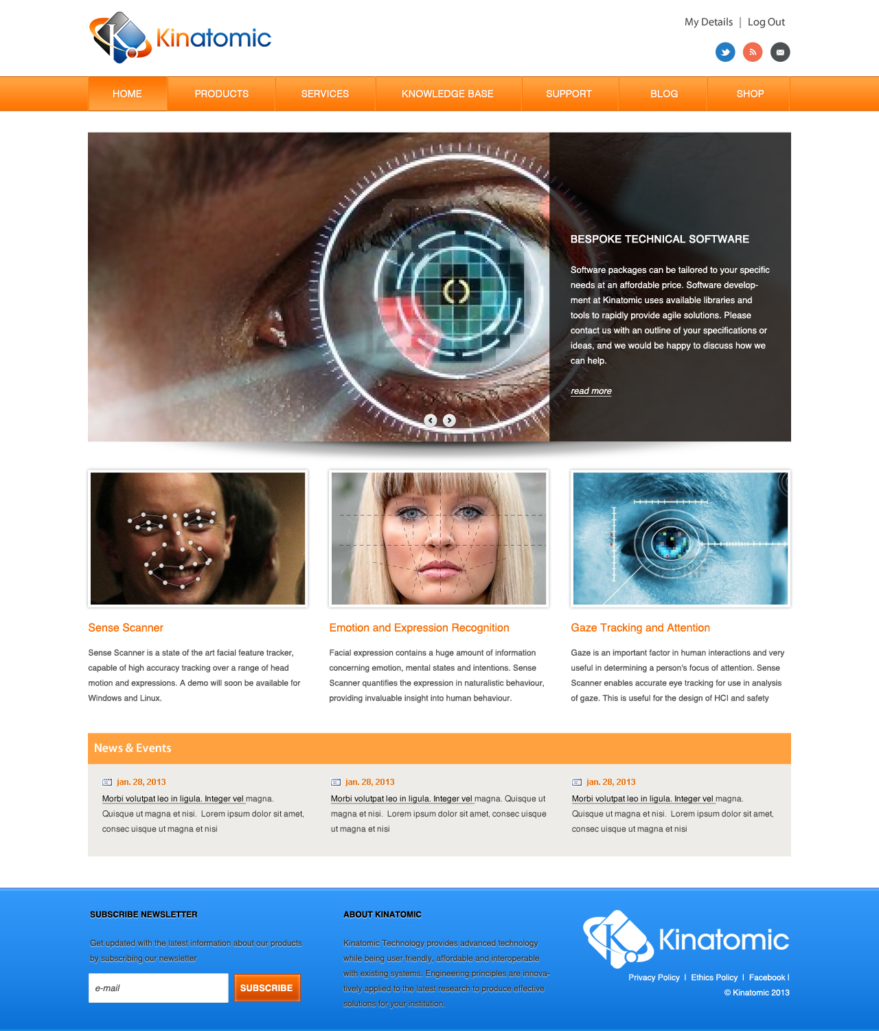 Web Design by Lauren for Kinatomic Technology | Design #1508760