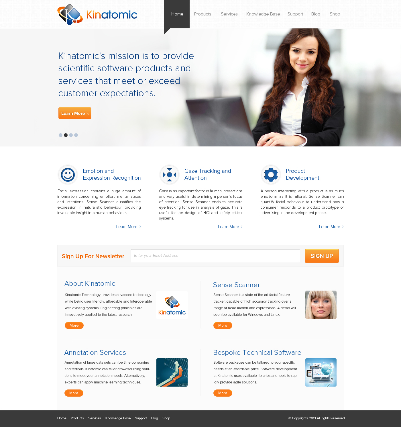 Web Design by OM for Kinatomic Technology | Design #1502315