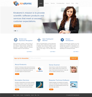 Web Design by OM for Kinatomic Technology | Design: #1502315
