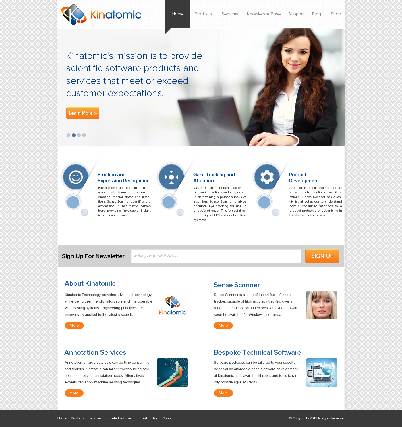 Web Design by OM for Kinatomic Technology | Design #1502323