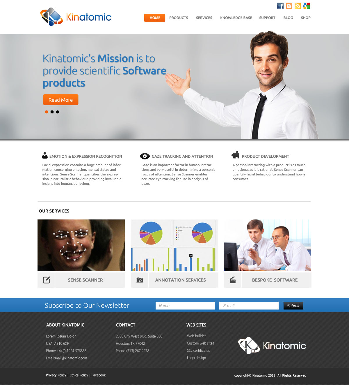 Web Design by OM for Kinatomic Technology | Design #1509922