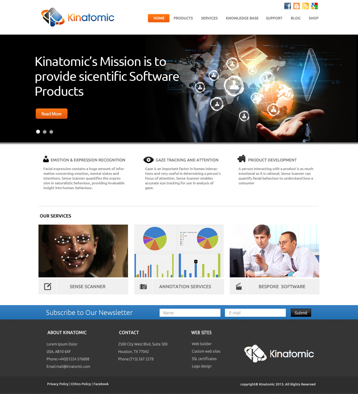 Web Design by OM for Kinatomic Technology | Design #1532377