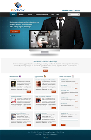Web Design by UniqueDesignz for Kinatomic Technology | Design: #1499481