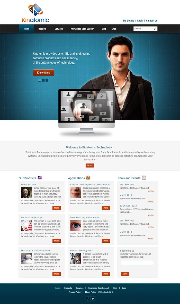 Web Design by UniqueDesignz for Kinatomic Technology | Design #1518689